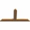 Ekena Millwork Portland Timber Gable Bracket, Western Red Cedar, 36"W x 19"H x 1 1/2"D x 3 1/2"F, 13/12 Pitch GBW036X19X0204POR00SWR - alternate 4